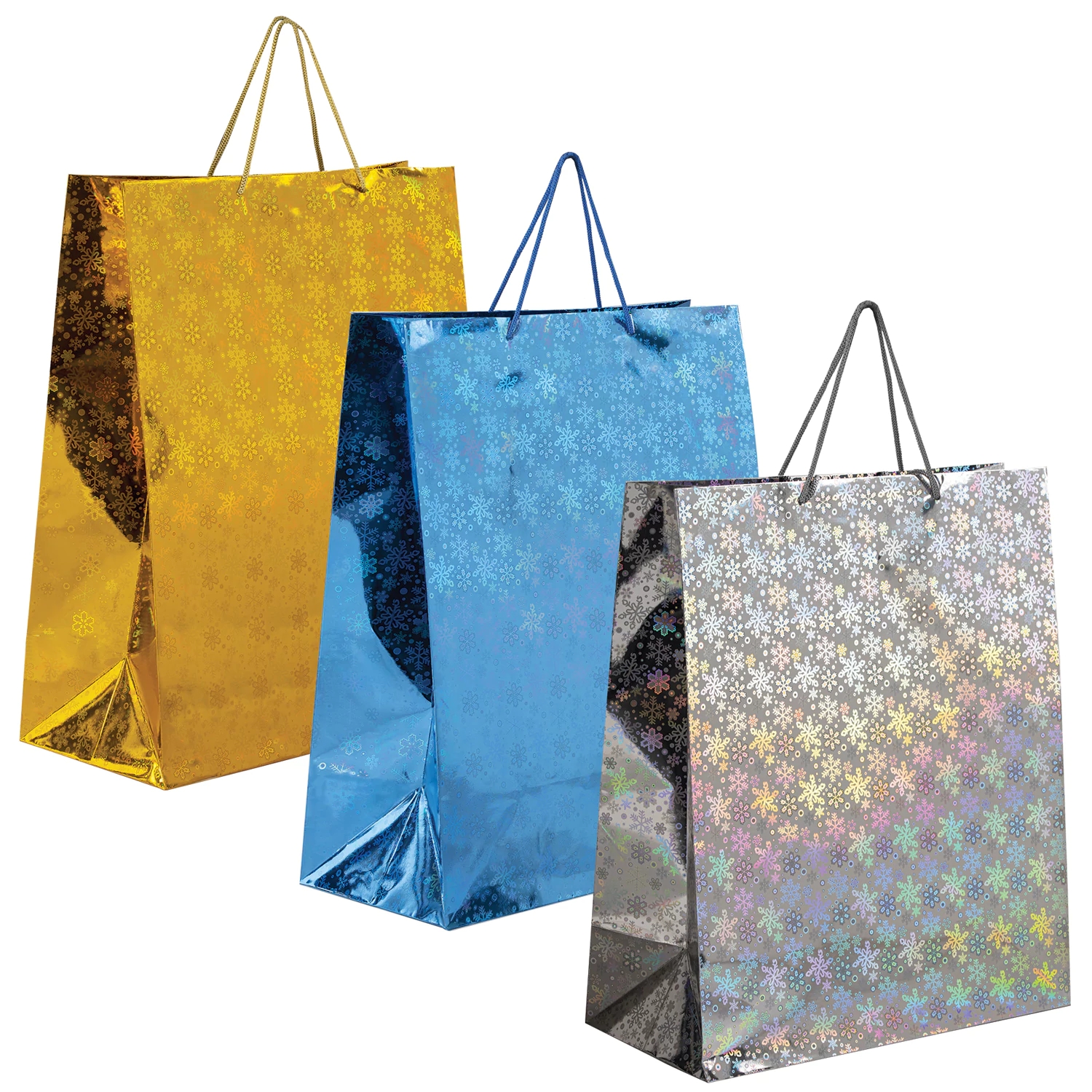 Пакет подарочный Голография 49*41 ЗОЛОТАЯ СКАЗКА - фото 1