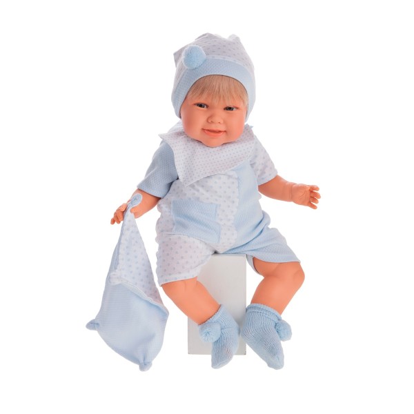 Кукла Мартин в голубом 52см (мама,папа,смех) - фото 1