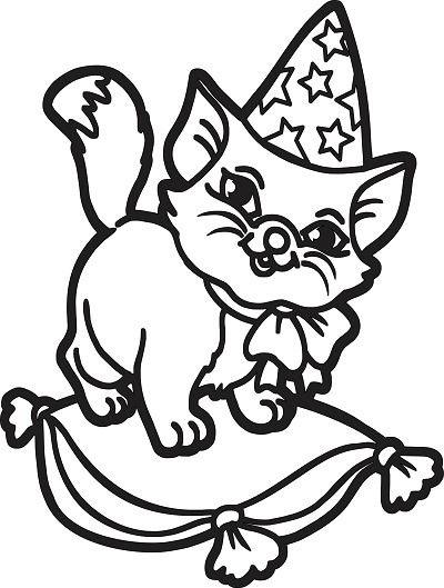 Трафарет Кошка №5 А4 - фото 1