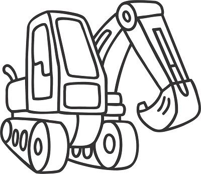 Трафарет Экскаватор А5 - фото 1