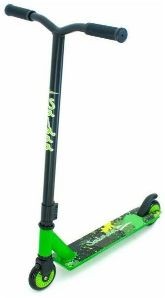 Самокат Трюковой 100мм зел. - фото 1