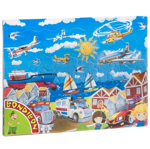 Пазл в рамке Спецтранспорт 35дет. - фото 1