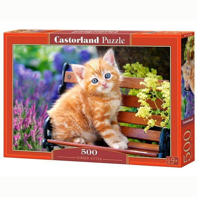 Пазл 500 Котенок на скамейке - фото 1