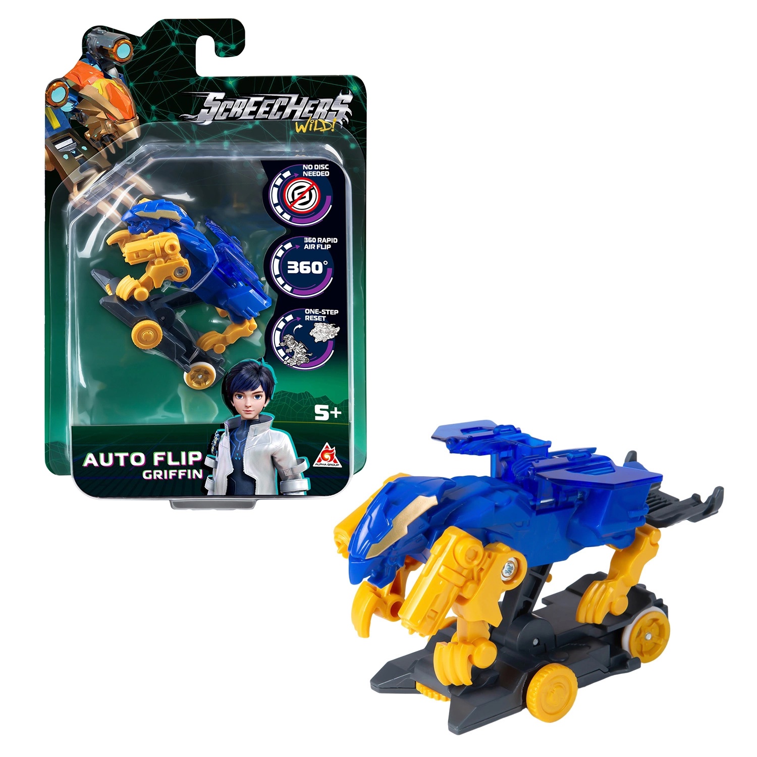 Трансформер Дикие Скричеры Автофлип Гриффон S5 - фото 1