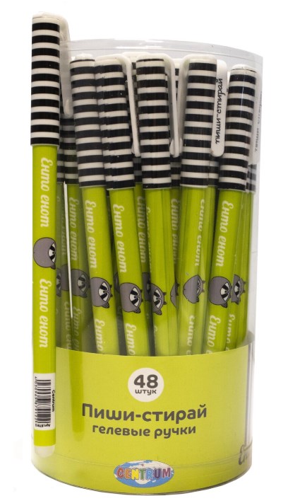 Ручка гел. син. Пиши-стирай Енот (48) - фото 1