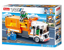 Конструктор СЛУБАН Город. Мусоровоз 326дет. М38-В1066 - фото 1