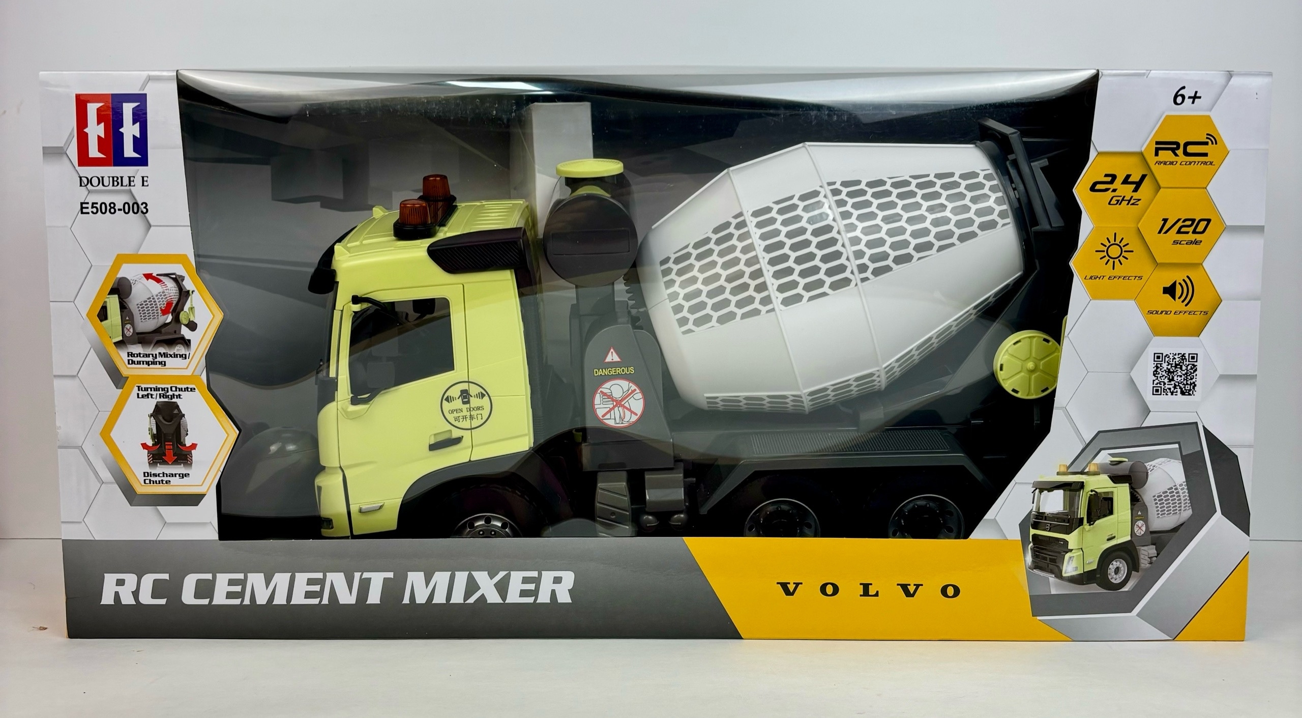 Машина радиоуправляемая Бетономешалка Volvo свет, звук - миниатюра 3