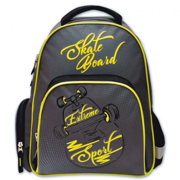 Рюкзак школьный Скейтборд сер. - фото 1