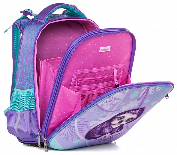 Рюкзак школьный Пушистый ленивчик Hatber - миниатюра 2