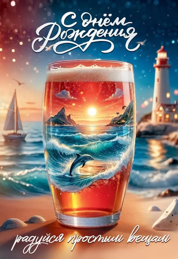 Открытка С Днем Рождения! Радуйся простым вещам - фото 1