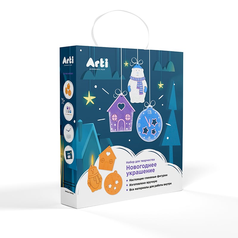 Н-р из 2-х фигурок Новогоднее украшение №2 - фото 1