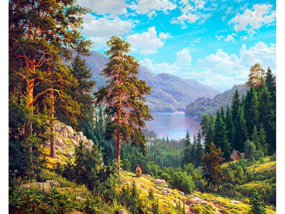 Картина по номерам 40*50 Воспоминание о Сибири - фото 1