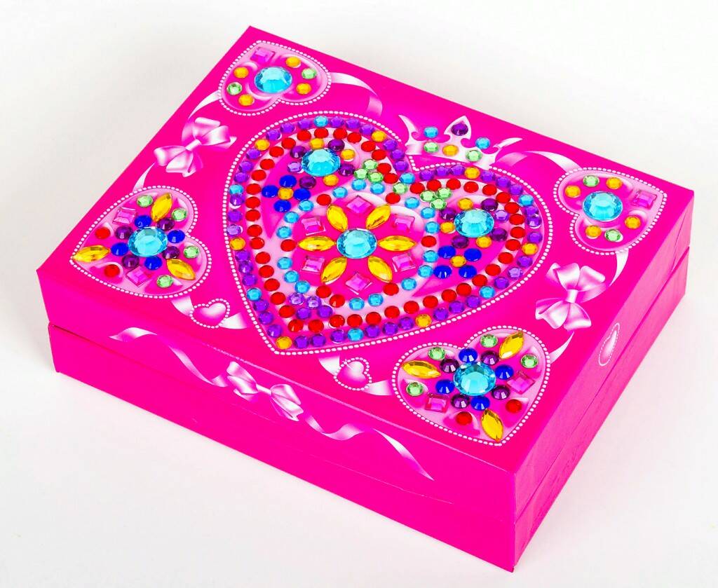 Шкатулка со стразами Сердечко 254 эл. ДК - миниатюра 2