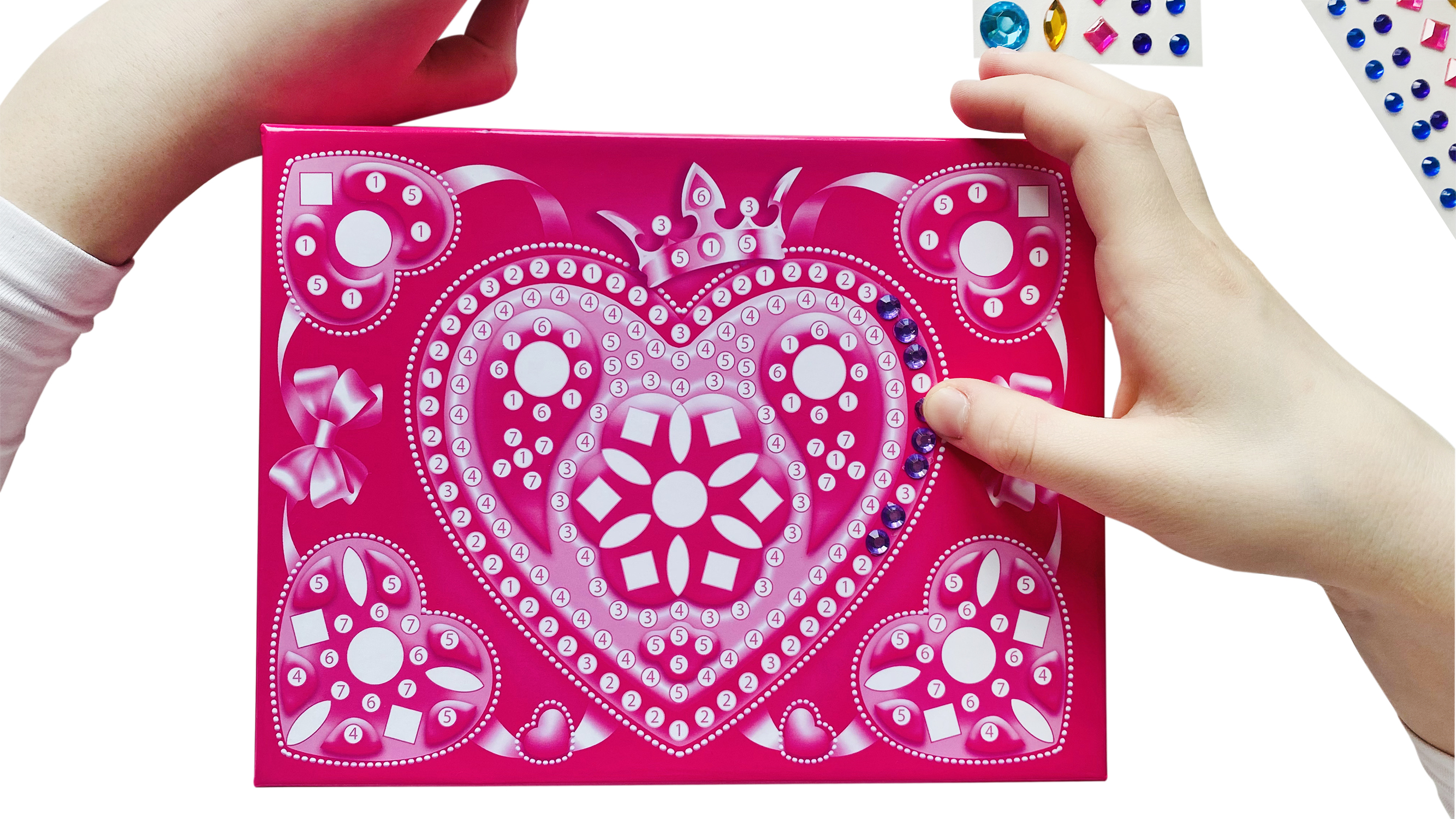 Шкатулка со стразами Сердечко 254 эл. ДК - миниатюра 5