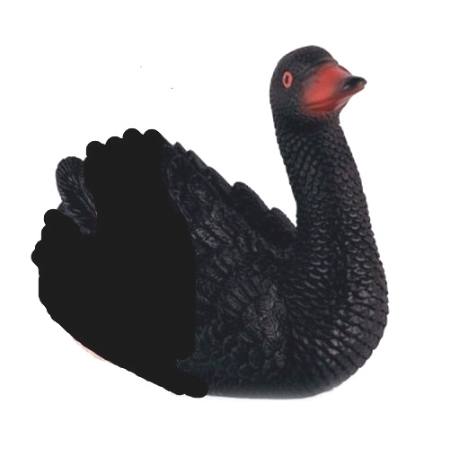 Игрушка для купания Черный лебедь 18см Огонек - фото 1