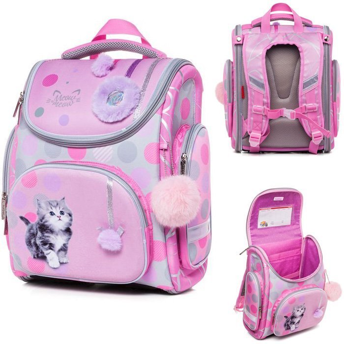 Рюкзак школьный Милый котенок Hatber - фото 1