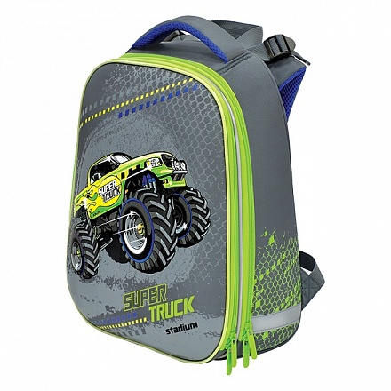 Рюкзак школьный Зеленый трак Maxitoys - фото 1