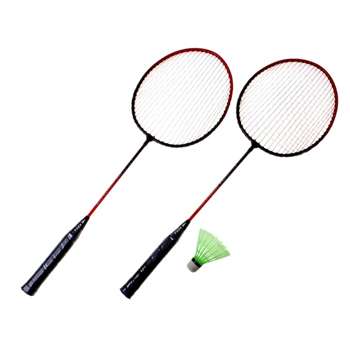 Бадминтон металл. 2 ракетки, волан  - фото 1