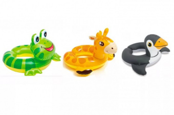 Круг надувной Животные 64см 3-6 лет - фото 1