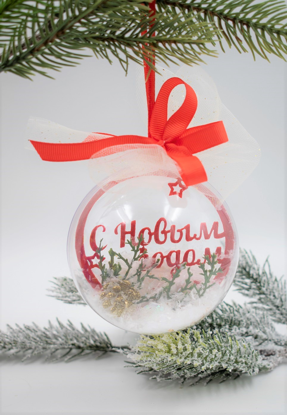 Шар новогодний Новый год Santa Lucia - миниатюра 2