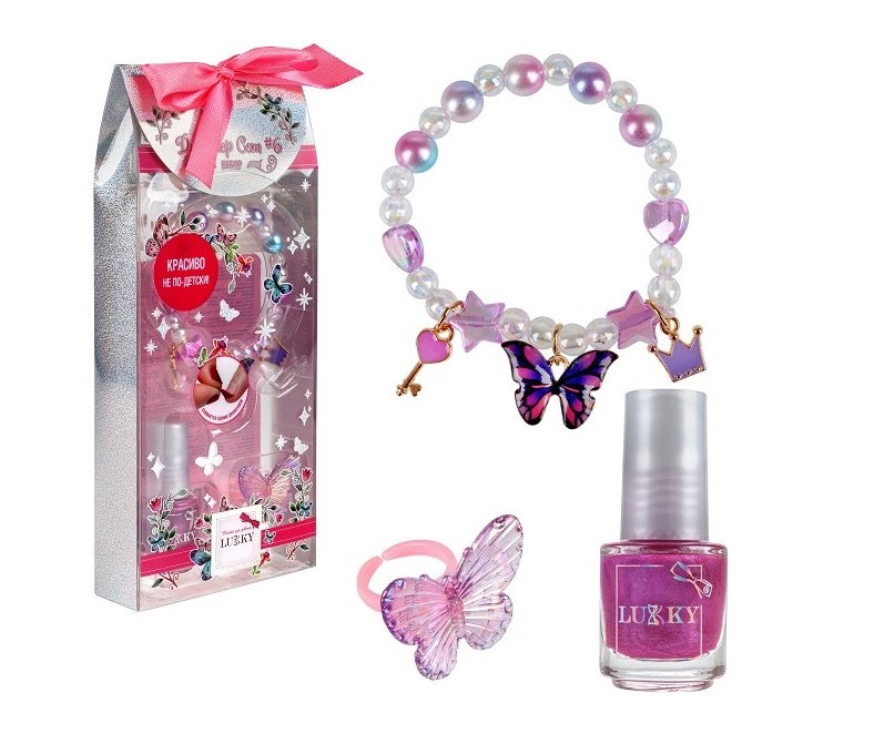 Набор Дизайнер (лак,кольцо,браслет) Lukky - фото 1