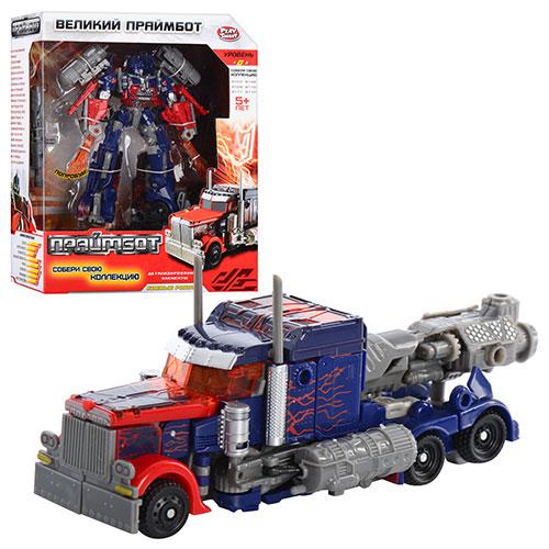 Трансформер - грузовик красн-син. - фото 1