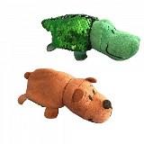  Вывернушка с пайетками Крокодил - Медведь 12см - фото 1