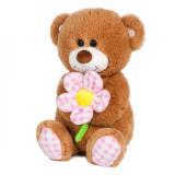 Мишка с ромашкой муз. 20см - фото 1