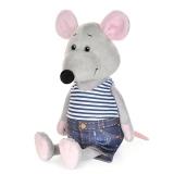 Мягкая игрушка Мышонок Степа в джинсах 23см - фото 1