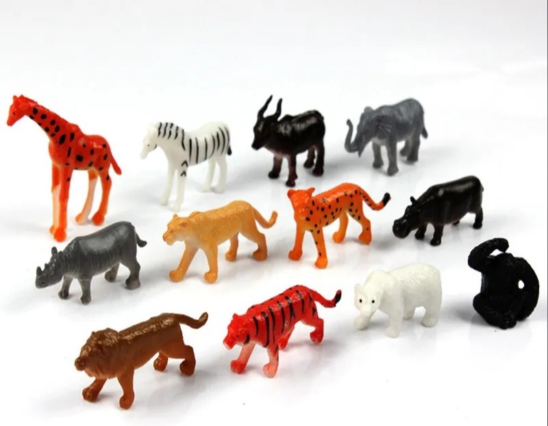 Животные набор дикие 12 шт - фото 1