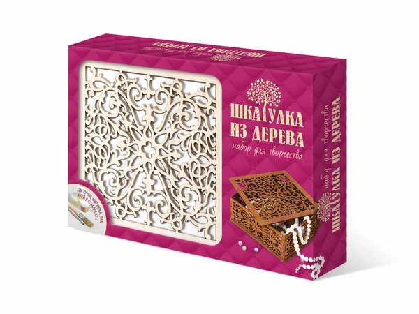 Шкатулка деревянная - фото 1