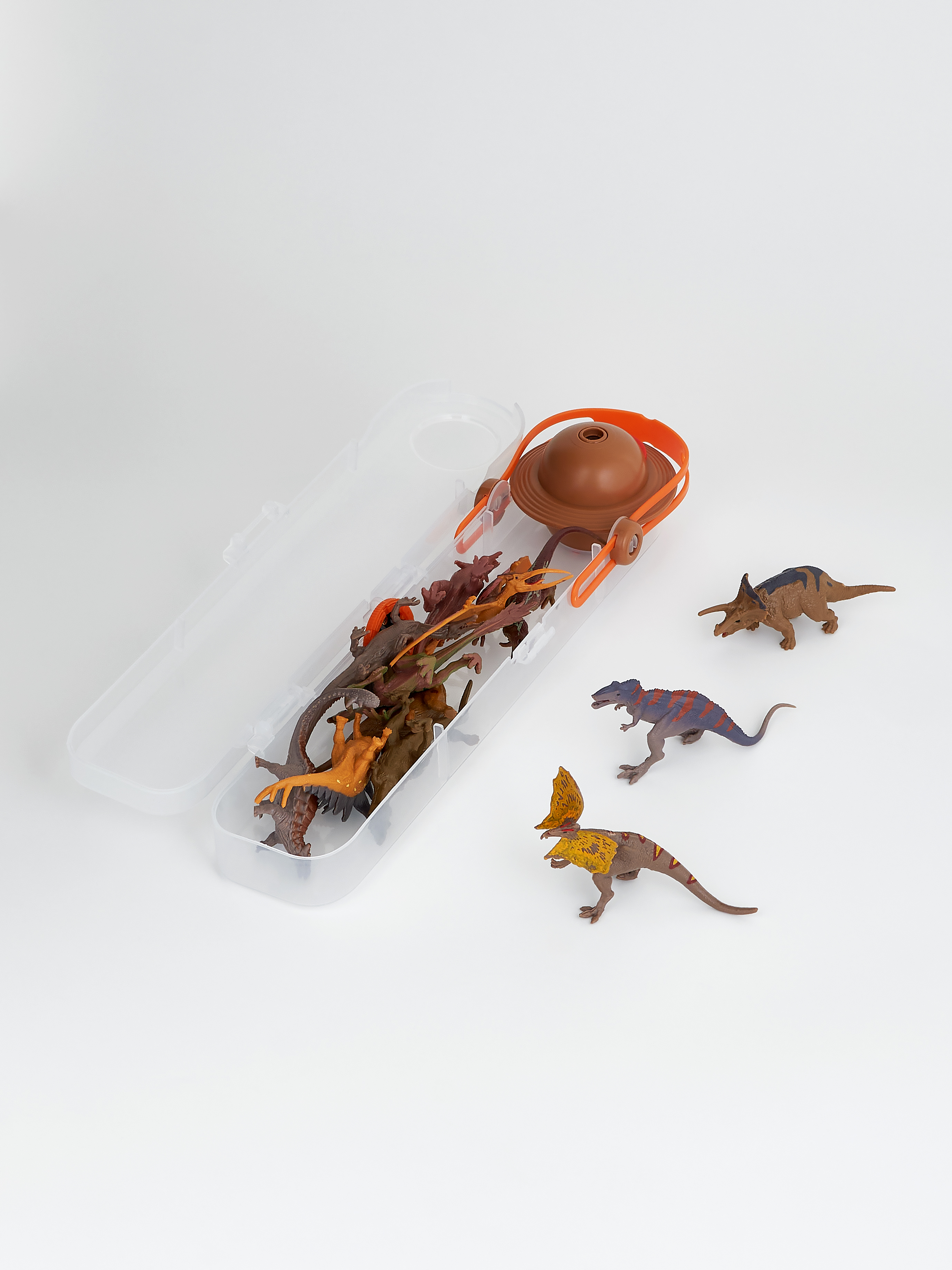 Животные набор Динозавры 12шт с проектором - миниатюра 2