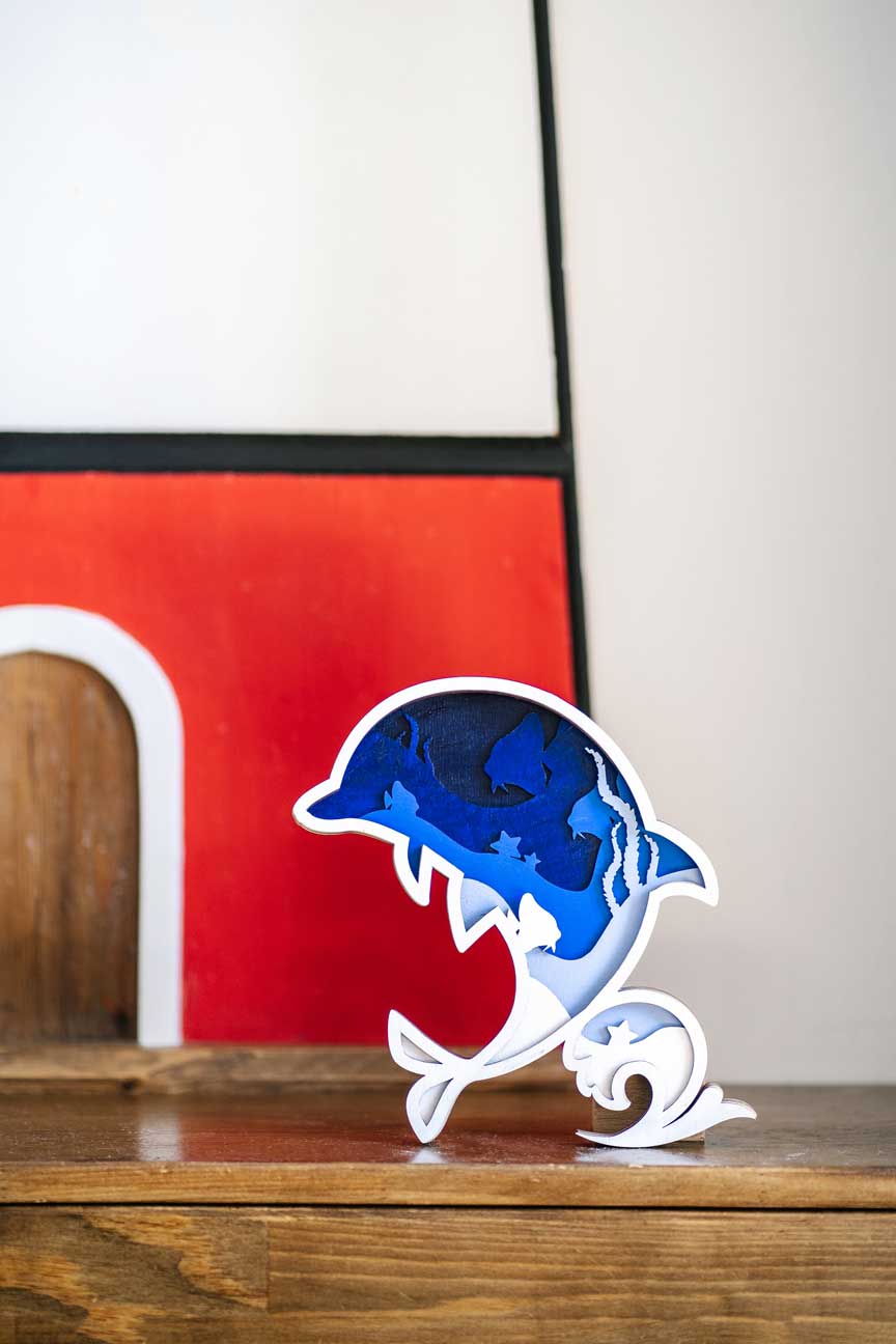 Роспись по дереву Дельфин серия Море Dobrika - миниатюра 2