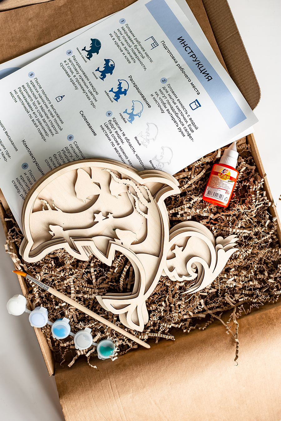 Роспись по дереву Дельфин серия Море Dobrika - миниатюра 3