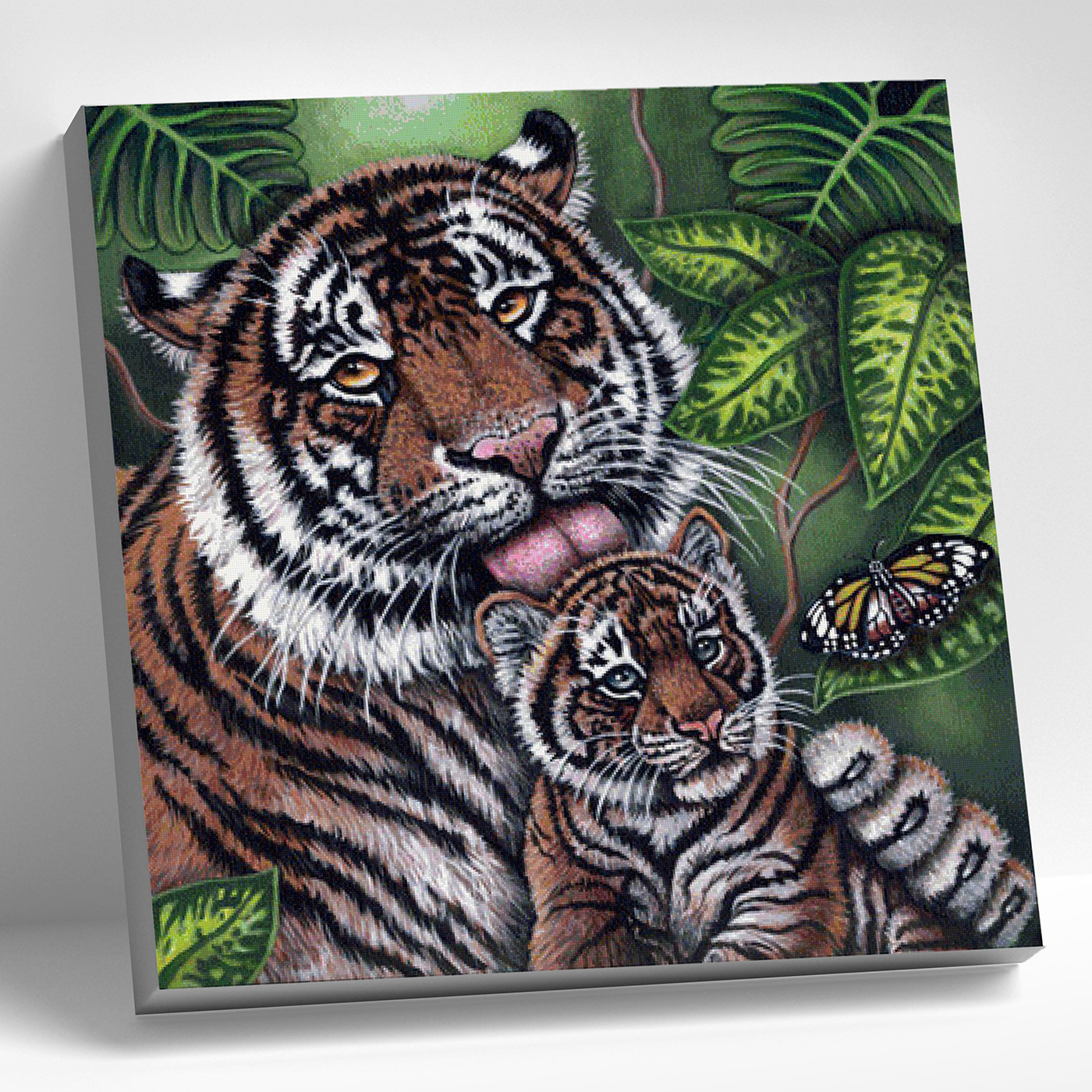 Картина стразами 30*30 Под надежной защитой - фото 1