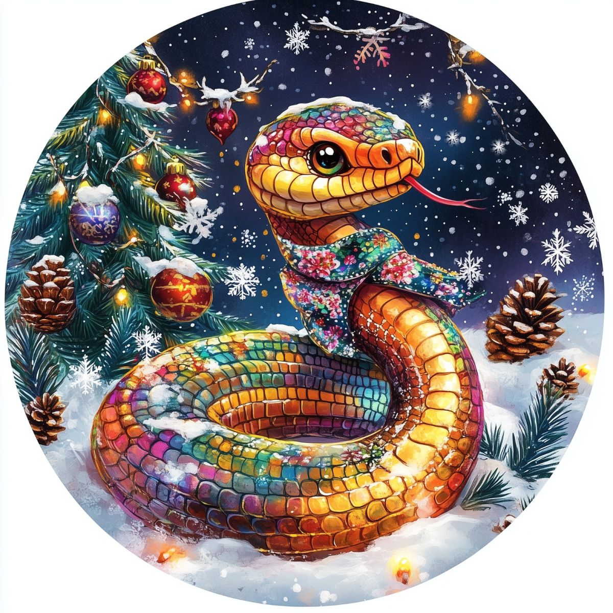 Пазл деревянный Зимняя змея 170 дет. Collection Animation - фото 1
