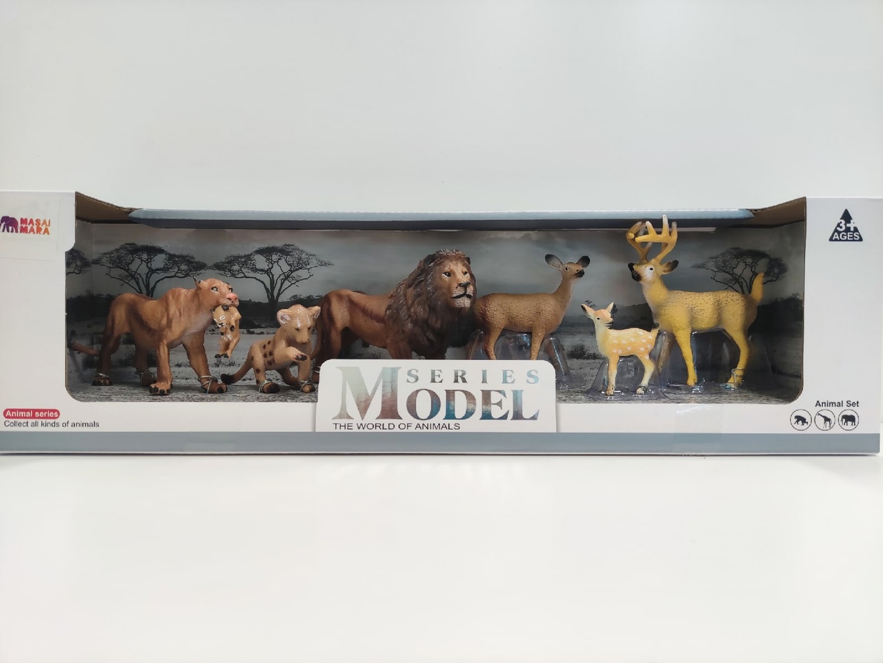 Лев Семья и Олень Семья 6 фигурок - фото 1