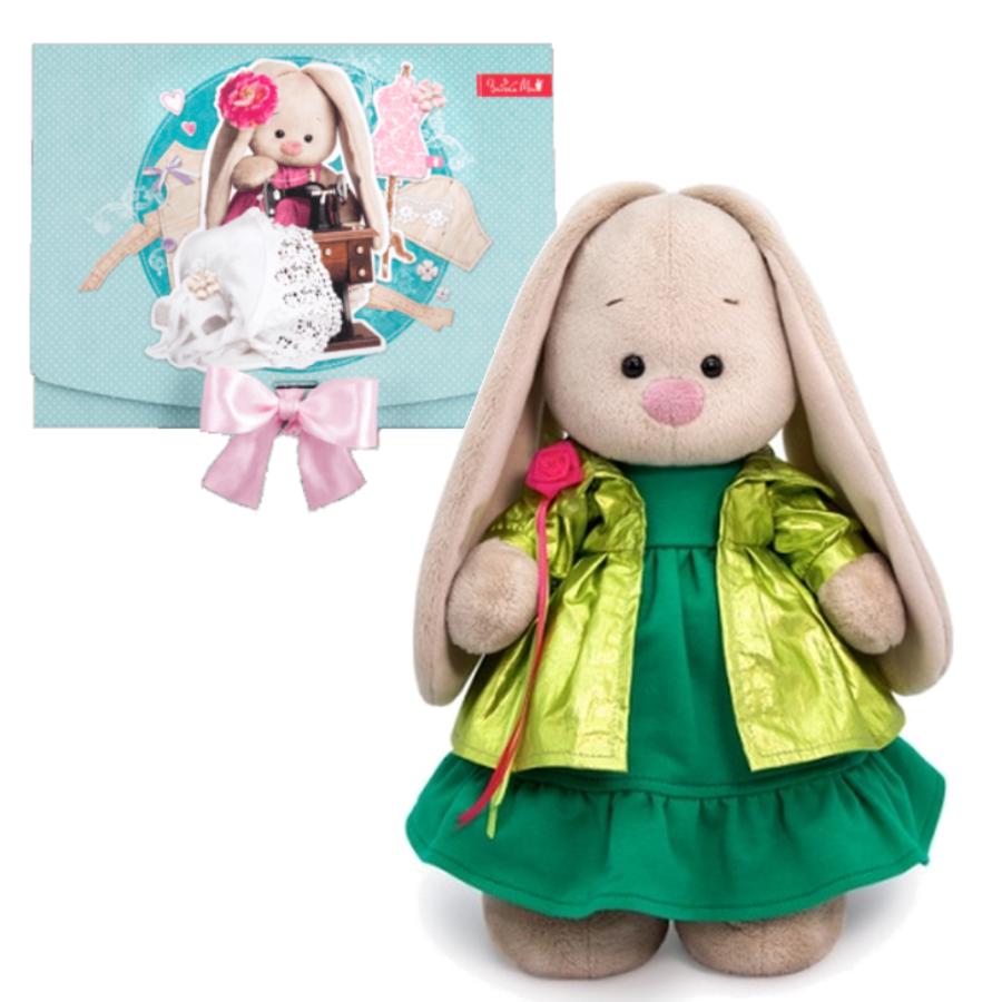 Одежда для Зайки Ми Платье зелён. и плащ блест. - фото 1