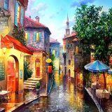 Картина стразами 30*30 Тихая улочка - фото 1