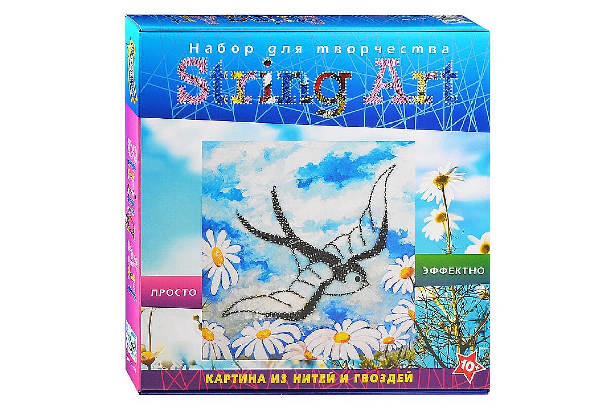Картина из нитей STRING ART Ласточка - фото 1