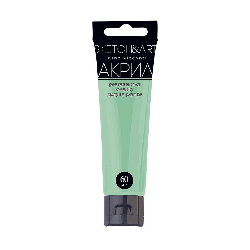 Краска акриловая 60мл мятн. пастель Bruno Visconti - фото 1