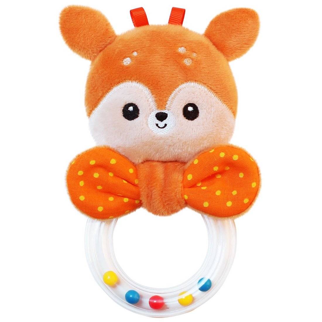 Погремушка - колечко Лисичка Апельсинка Мякиши - фото 1