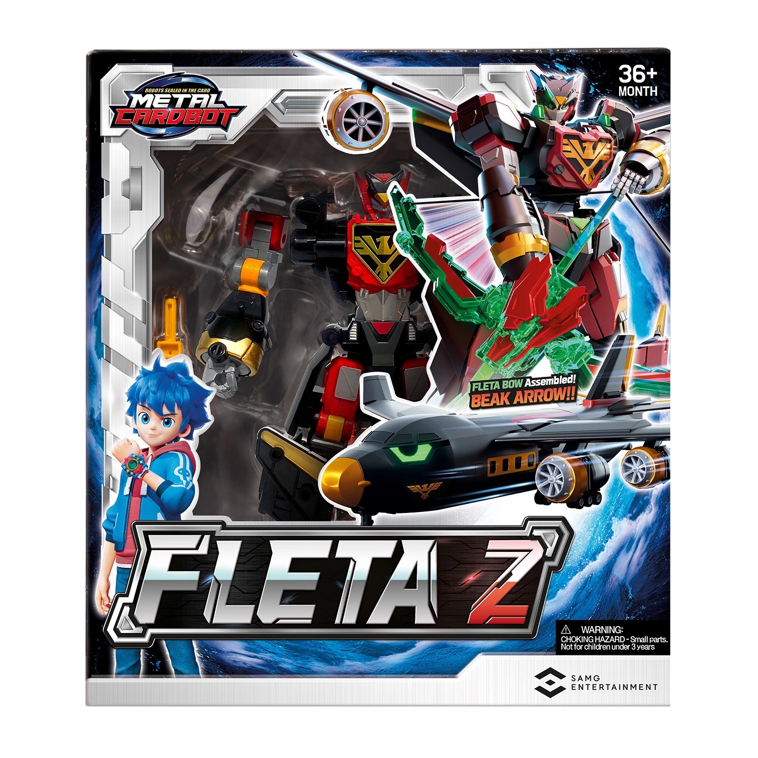 Трансформер Метал Кард Бот Флита Зет 24см S1 - миниатюра 3