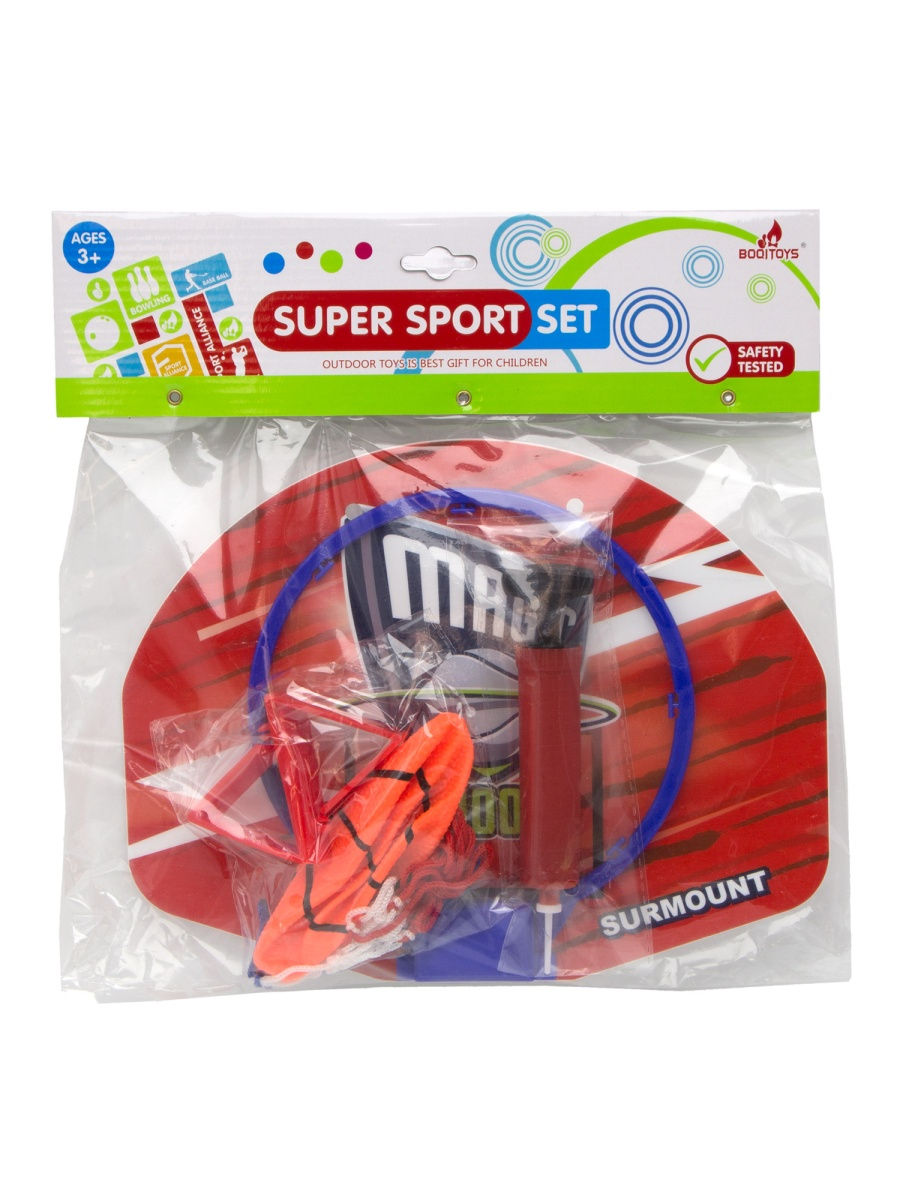 Набор для игры в баскетбол (корзина, мяч, насос) - фото 1