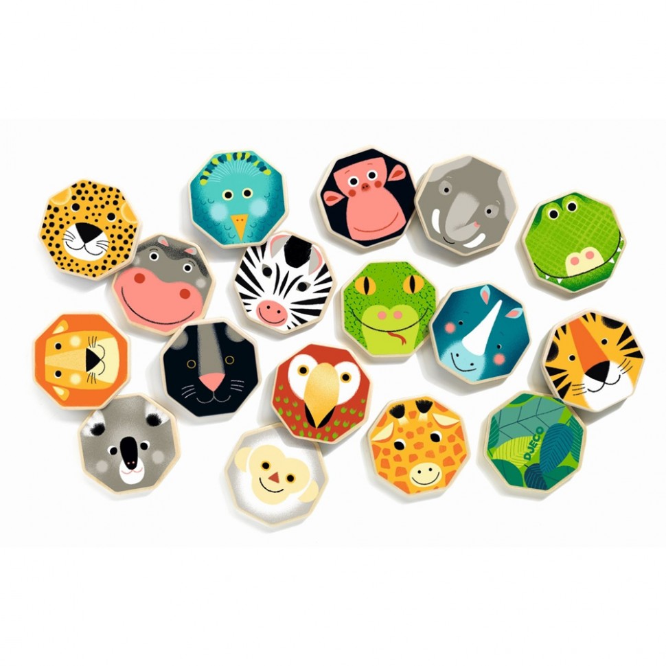 Настольная игра Мемо - мордочки DJECO - миниатюра 2