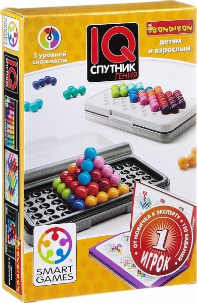 Настольная игра IQ Спутник гения 6+ Bondibon 455/ВВ1890 - фото 1