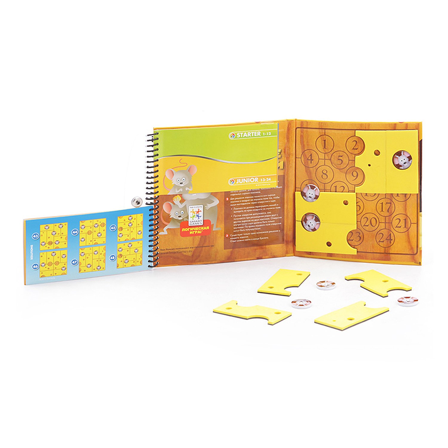 Настольная игра магнитная Сырные лазейки Bondibon SGT250/BB1054 - миниатюра 2