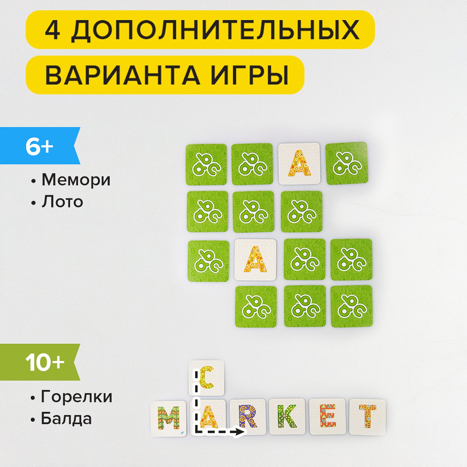 Настольная игра Зверобуквы Английский Банда Умников - миниатюра 3