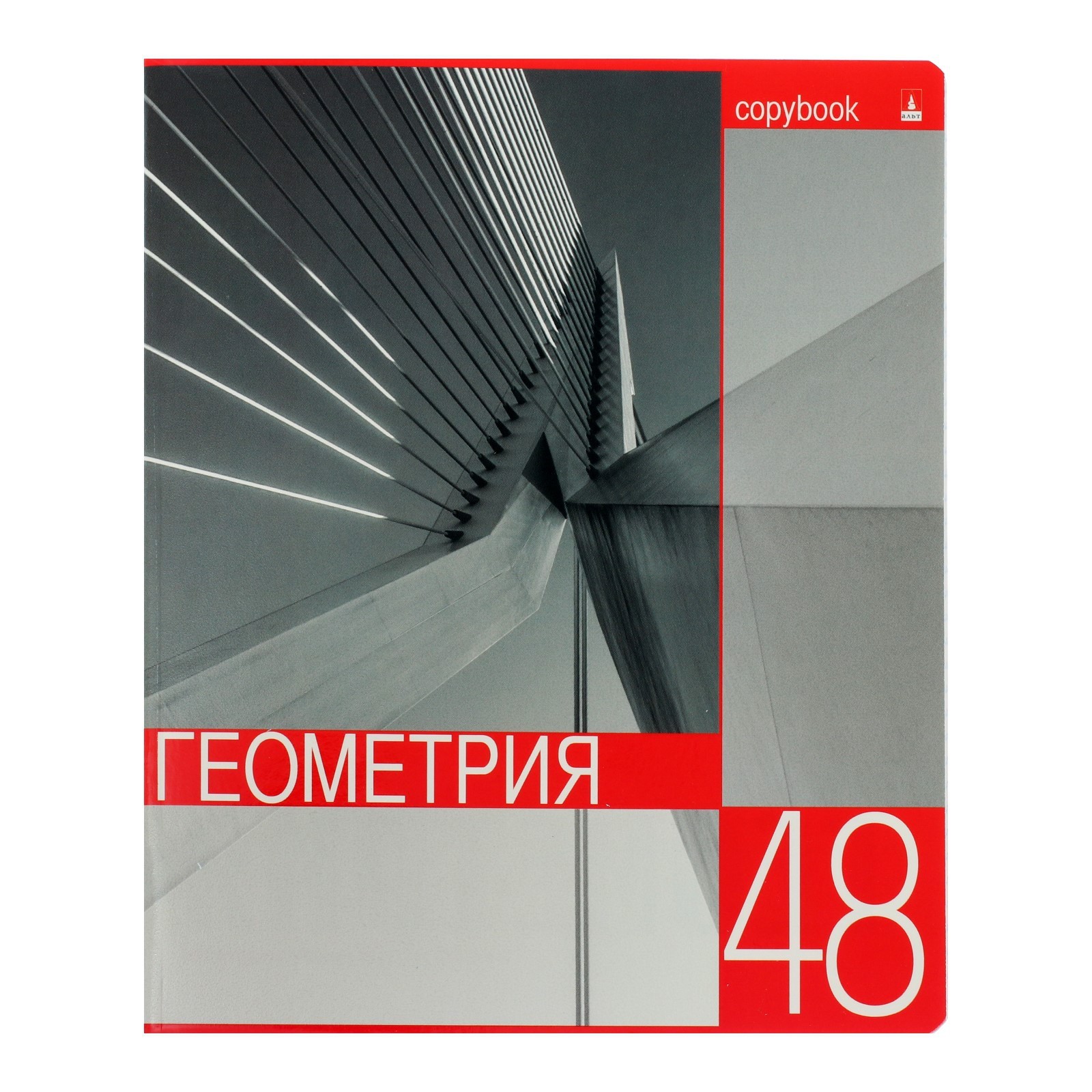 Тетрадь 48л. клетка ГЕОМЕТРИЯ Контрасты Bruno Visconti - фото 1