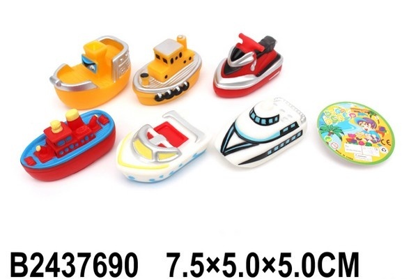 Игрушки для купания Транспорт 6 шт. - фото 1